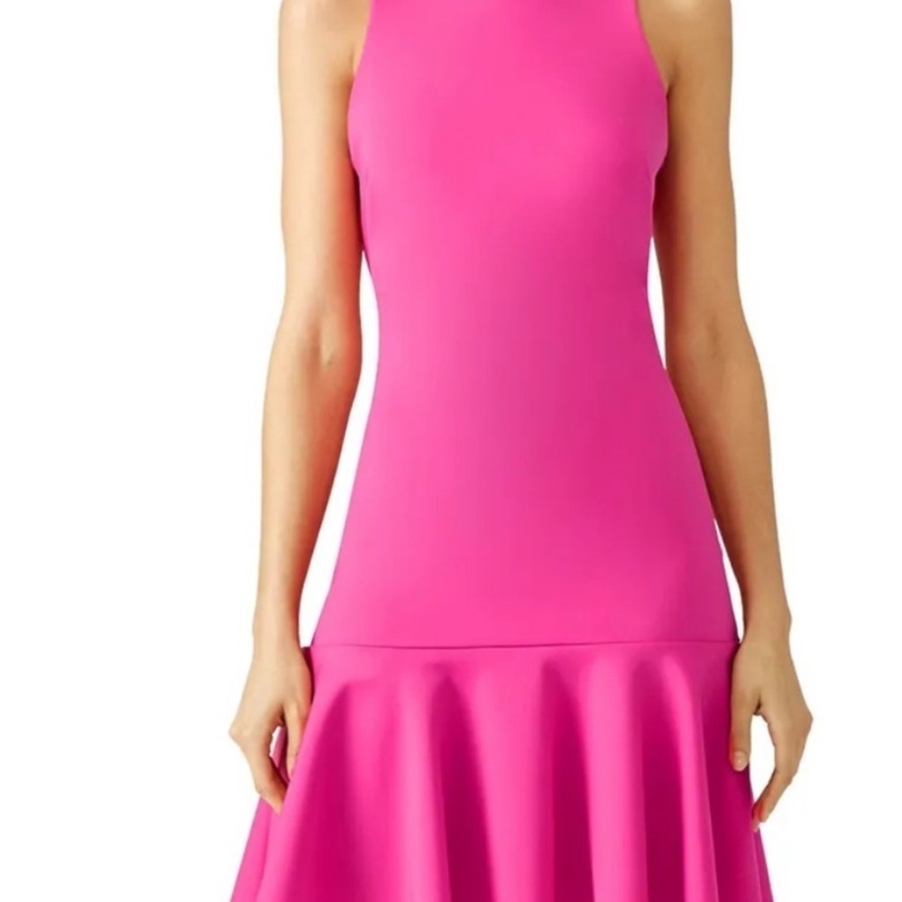 Trina Turk Pink Fantastic Ruffle Vibrant Pink Mini Dress Dress Size 6